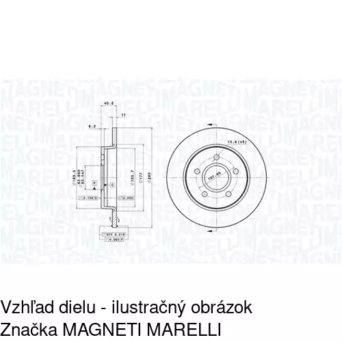 Brzdový kotúč POLCAR S71-1248