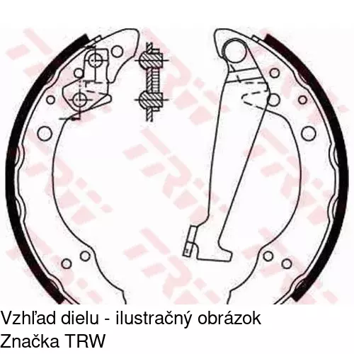 Brzdové čeľuste POLCAR S72-1022 - obr. 1