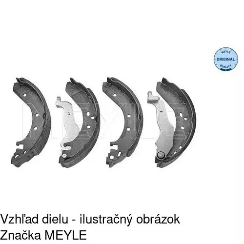 Brzdové čeľuste S72-1049 /POLCAR/ - obr. 2