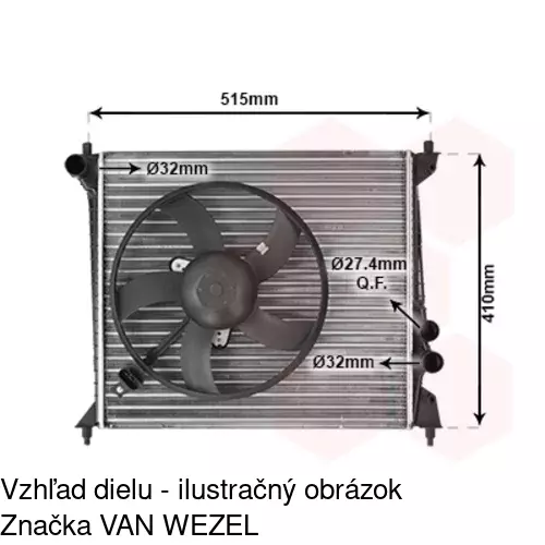 Chladiče vody 132208-2 /POLCAR/ - obr. 1