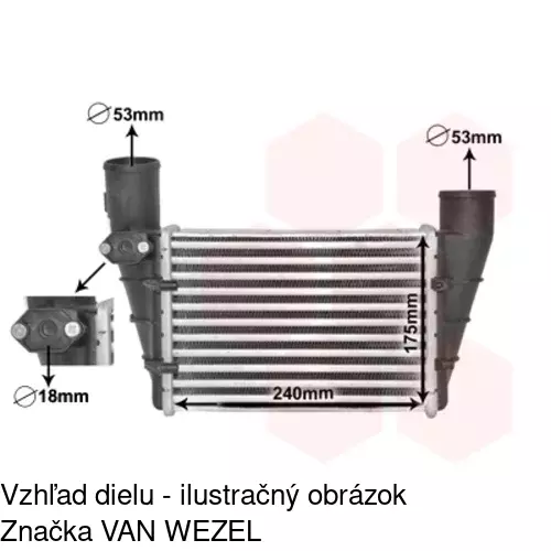 Chladiče vzduchu (Intercoolery) POLCAR 1324J8-1 - obr. 5