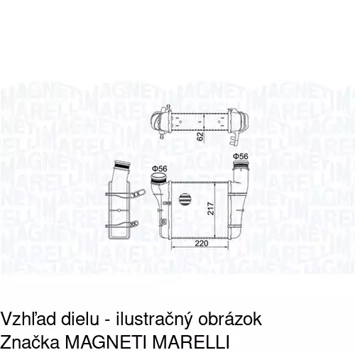 Chladiče vzduchu (Intercoolery) POLCAR 1325J8-6 - obr. 1