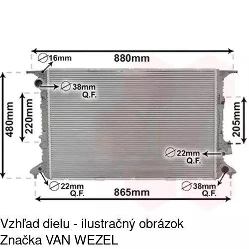 Chladiče vody POLCAR 133008-2 - obr. 2