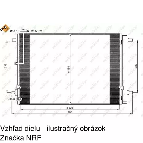 Chladiče klimatizácie POLCAR 1330K8C1