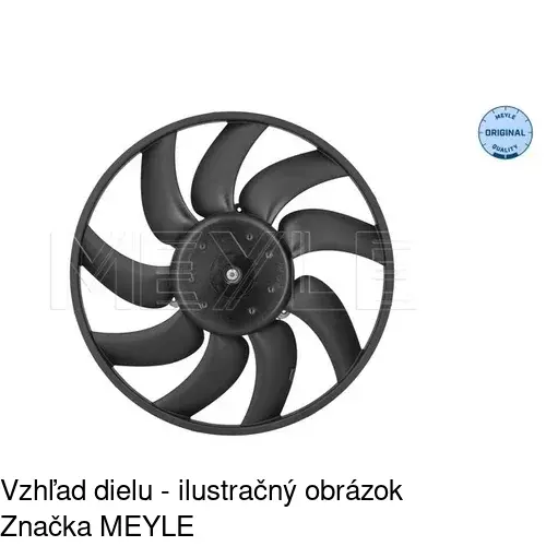 Ventilátor bez krytu / podpery POLCAR 133723U2 - obr. 2