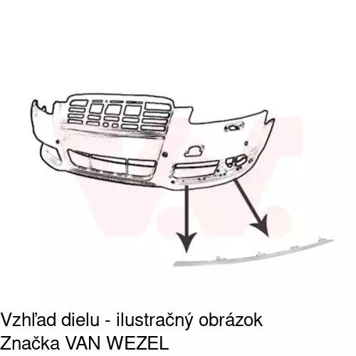 Lišta nárazníka POLCAR 133907-7 - obr. 2