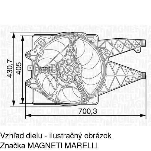 Ventilátory chladičov POLCAR 142523W1