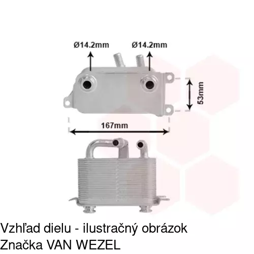 Chladiče oleja POLCAR 2017L88X - obr. 4