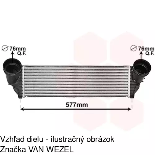 Chladiče vzduchu (Intercoolery) 2053J8-1 /POLCAR/ - obr. 2