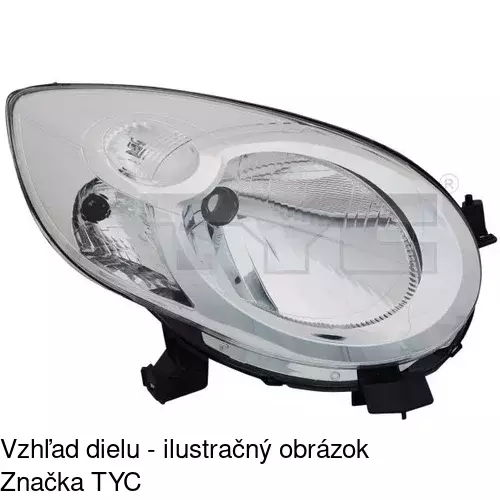 Hlavný reflektor POLCAR 2301091E - obr. 2