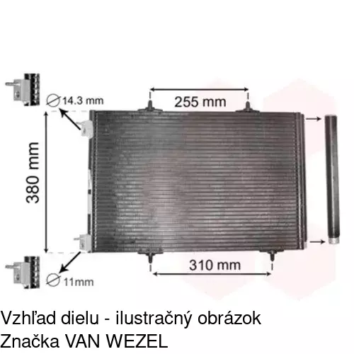 Chladiče klimatizácie POLCAR 2316K8C3S