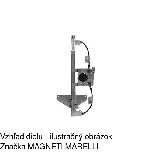 Mechanizmus sťahovania okna elektrický bez motora POLCAR 2317PSG4E - obr. 1