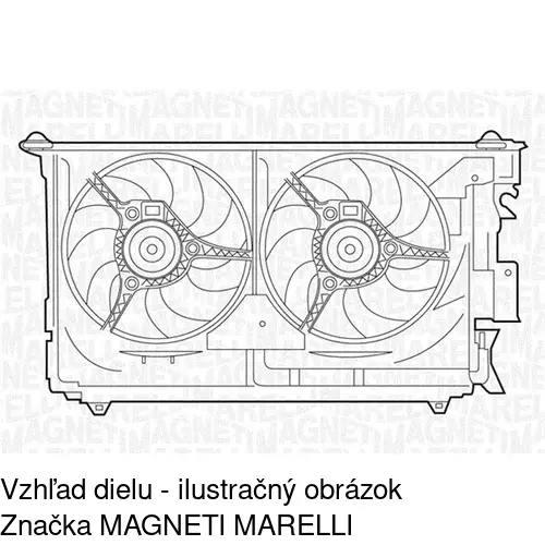 Ventilátor bez krytu / podpery POLCAR 232623U2 - obr. 1