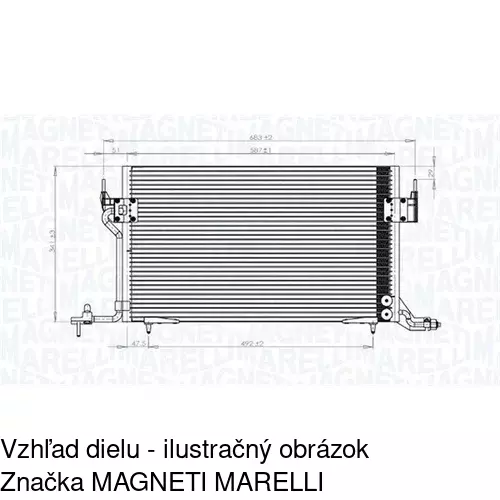 Chladiče klimatizácie POLCAR 2326K8C1 - obr. 1