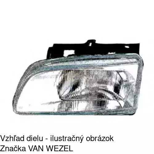 Hlavný reflektor POLCAR 235009-E - obr. 4