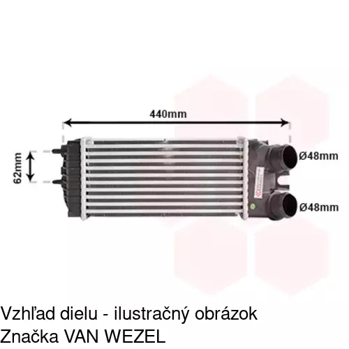 Chladiče vzduchu (Intercoolery) POLCAR 2351J8-3 - obr. 2