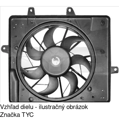 Ventilátory chladičov POLCAR 245023W1