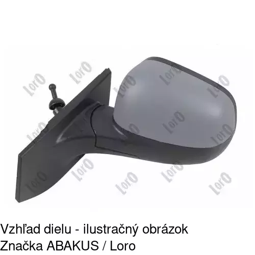 Vonkajšie zrkadlo POLCAR 2502512E - obr. 1