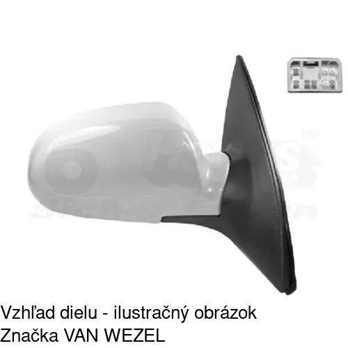 Vonkajšie zrkadlo POLCAR 2507523E - obr. 2