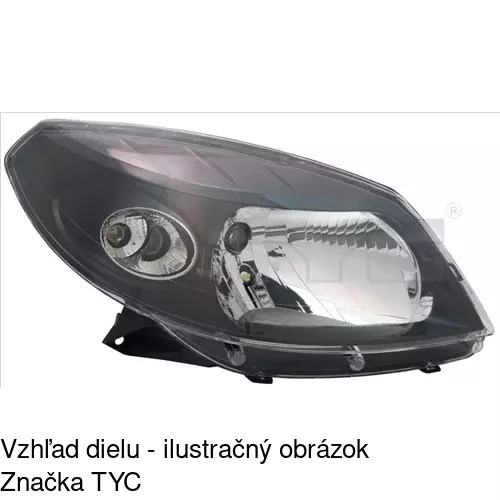 Hlavný reflektor POLCAR 2805100E