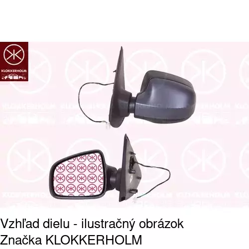 Vonkajšie zrkadlo POLCAR 28B1524M