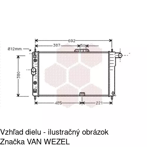 Chladiče vody POLCAR 292008A2 - obr. 1