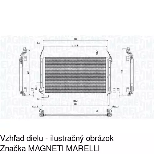 Chladiče klimatizácie POLCAR 3018K8B1 - obr. 1