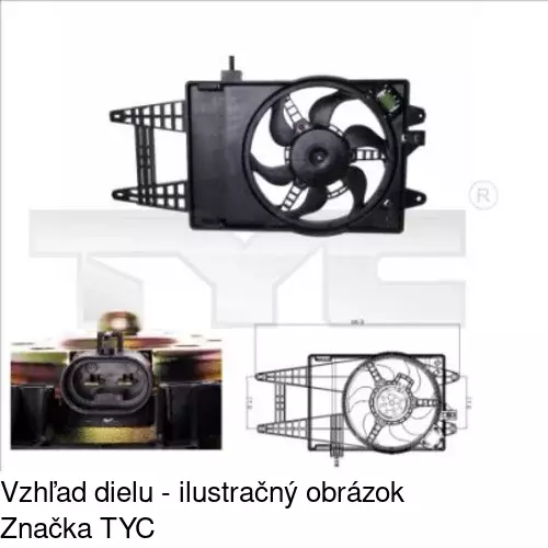 Ventilátory chladičov POLCAR 302323W3