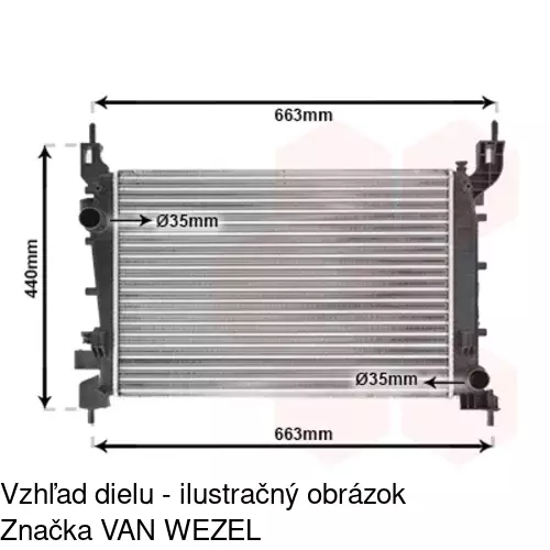 Chladiče vody POLCAR 302508-1 - obr. 2