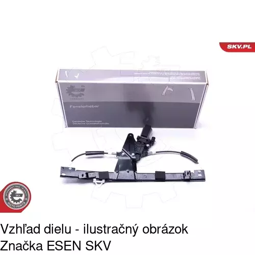 Elektrický mechanizmus okna dverí POLCAR 3040PSE1 - obr. 4