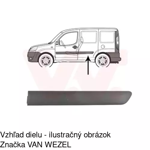 Lišta dverí POLCAR 30410041