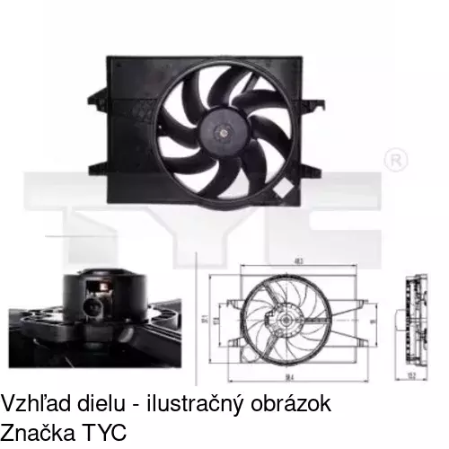 Ventilátory chladičov POLCAR 321223W2