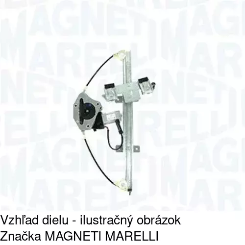 Elektrický mechanizmus okna dverí POLCAR 3212PSE4 - obr. 2