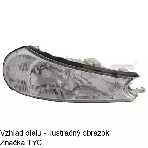 Hlavný reflektor 3217101U /POLCAR/ - obr. 1