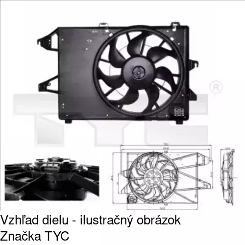 Ventilátory chladičov POLCAR 321823W2