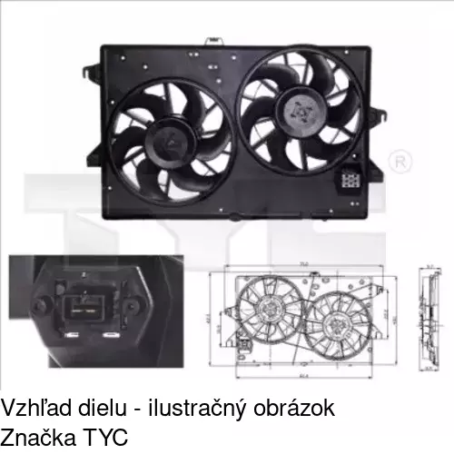 Ventilátory chladičov POLCAR 321823W3