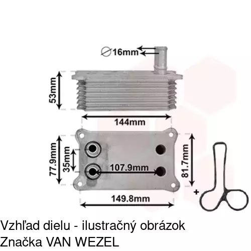 Chladiče oleja POLCAR 3218L8-1 - obr. 5