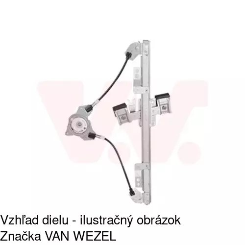 Mechanizmus sťahovania okna elektrický bez motora 3238PSG2 /POLCAR/ - obr. 4