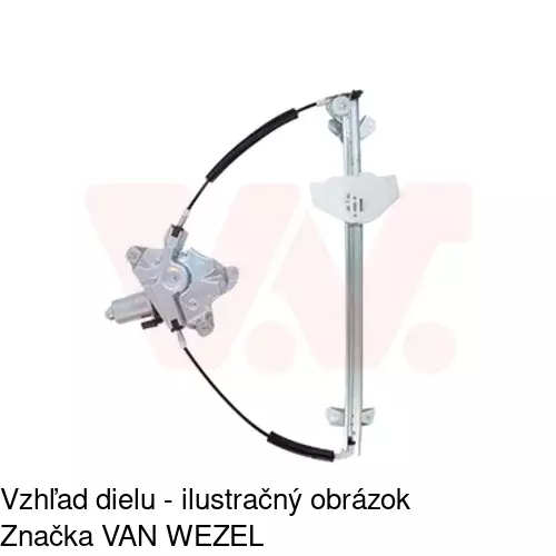 Elektrický mechanizmus okna dverí POLCAR 3256PSE1 - obr. 4