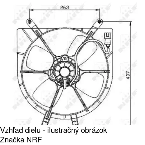 Ventilátory chladičov POLCAR 380723W1