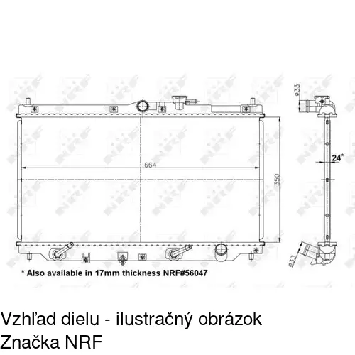 Chladiče vody POLCAR 381708-2 - obr. 1