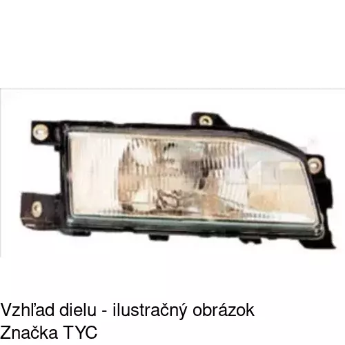 Hlavný reflektor POLCAR 400109-E