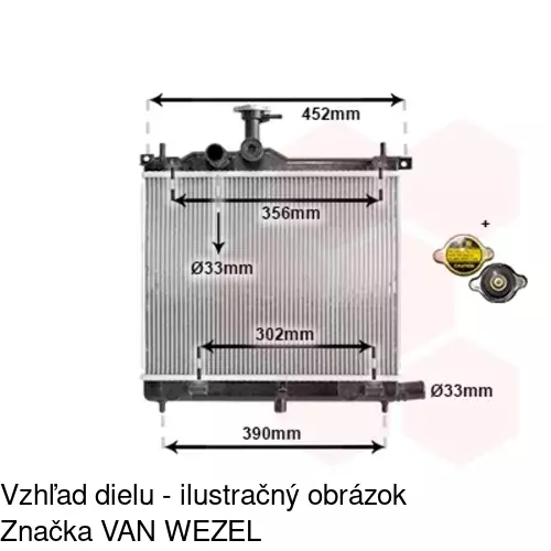 Chladiče vody POLCAR 400308-3 - obr. 1