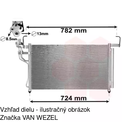 Chladiče klimatizácie POLCAR 4064K8C1 - obr. 1