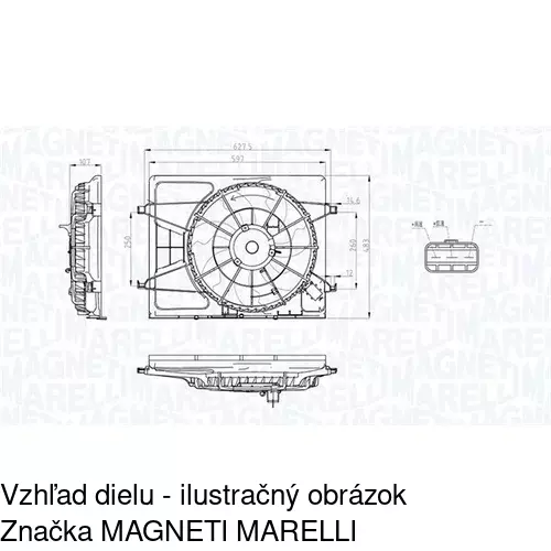 Ventilátory chladičov POLCAR 411423W1 - obr. 1