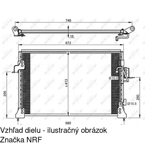 Chladiče klimatizácie POLCAR 4321K8C1 - obr. 1