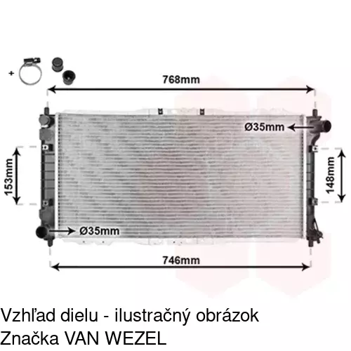 Chladiče vody POLCAR 451608-7 - obr. 1