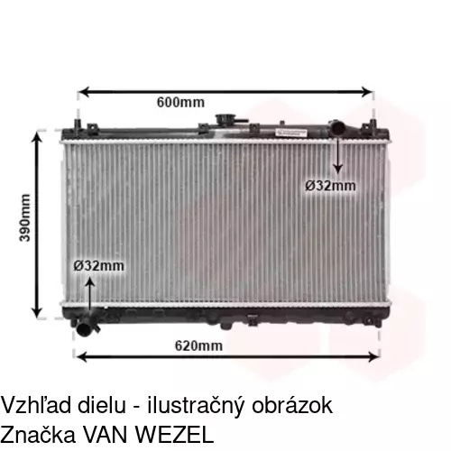 Chladiče vody POLCAR 453508-3 - obr. 2