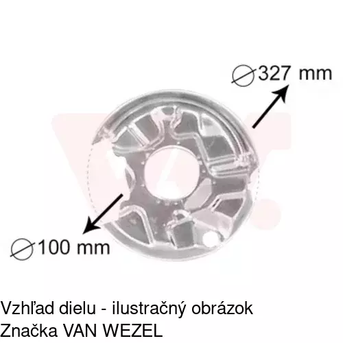 Brzdovy štít POLCAR 5001OT-6 - obr. 3