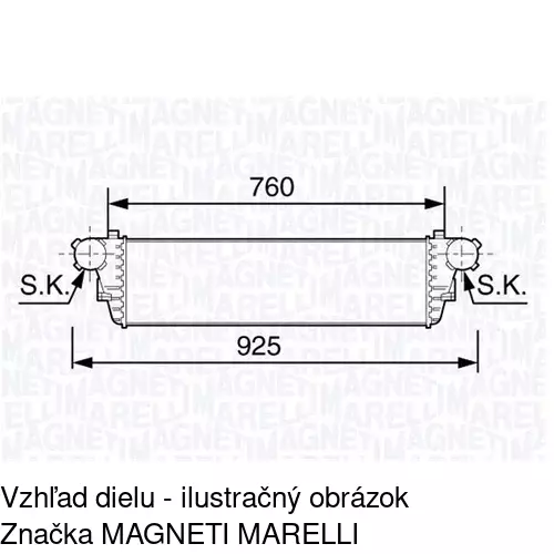 Chladiče vzduchu (Intercoolery) POLCAR 5003J8-3